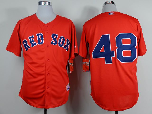 Men Boston Red Sox #48 Sandoval Red MLB Jerseys